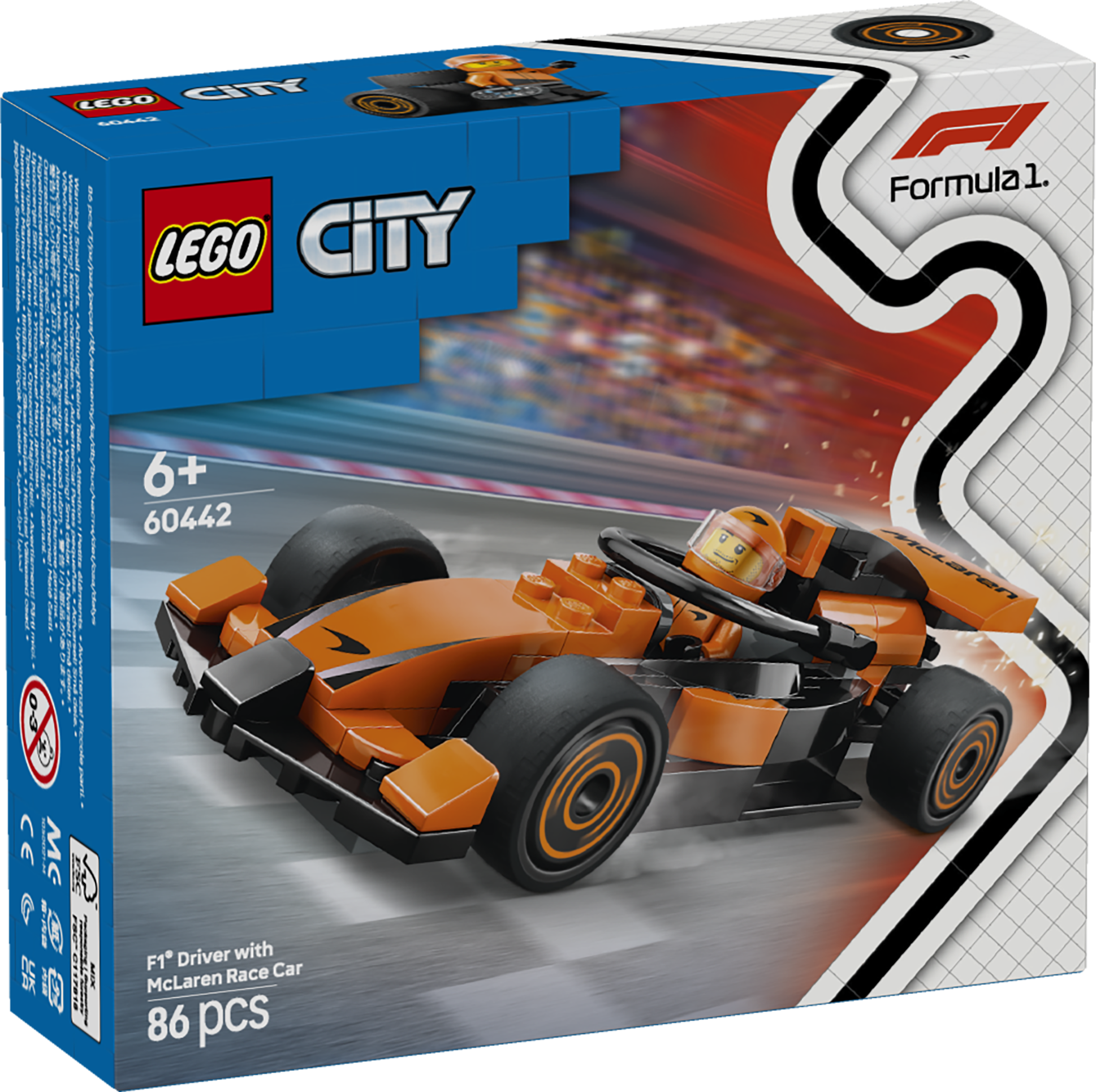 LEGO® 60442 F1® Driver with McLaren Race Car