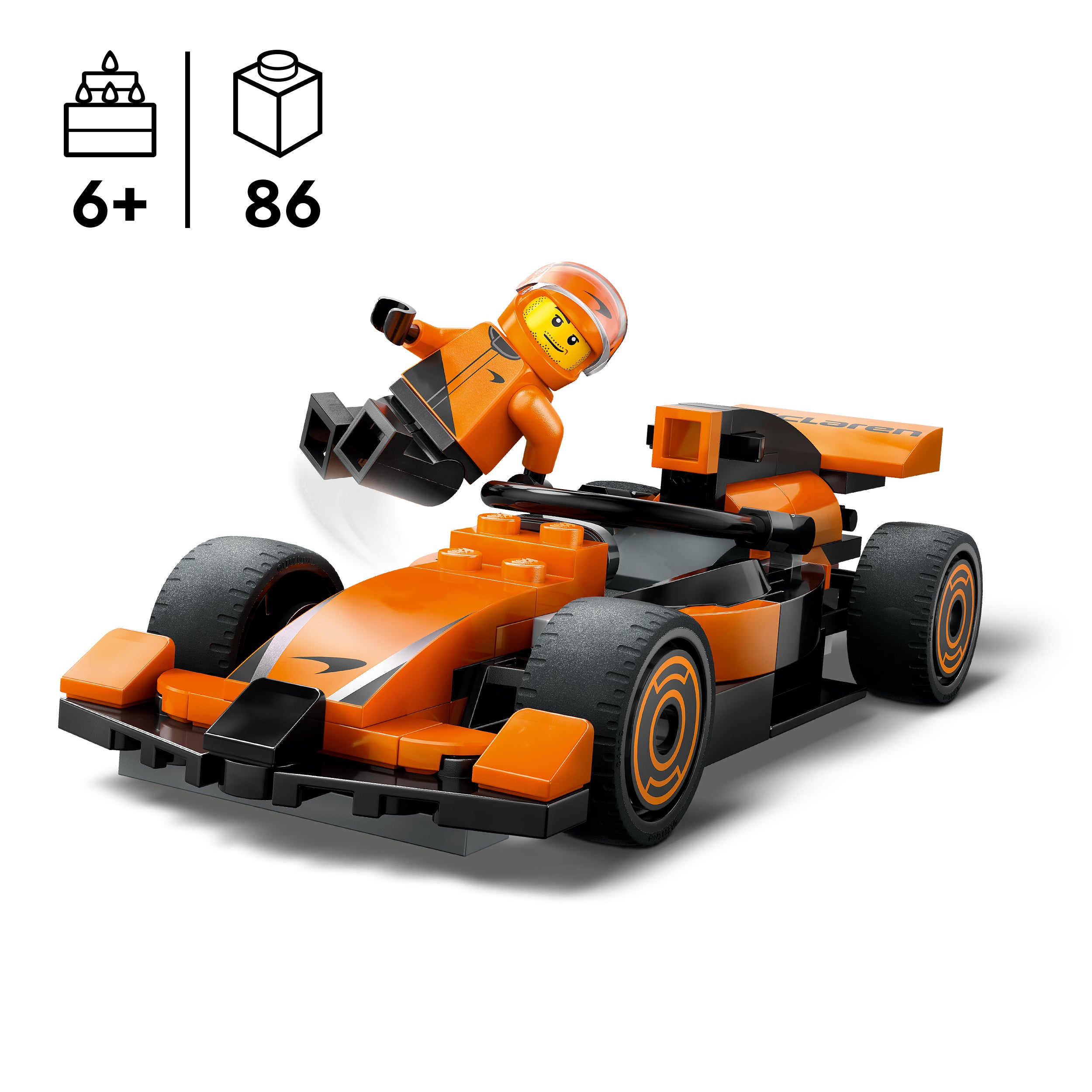 LEGO® 60442 F1® Driver with McLaren Race Car