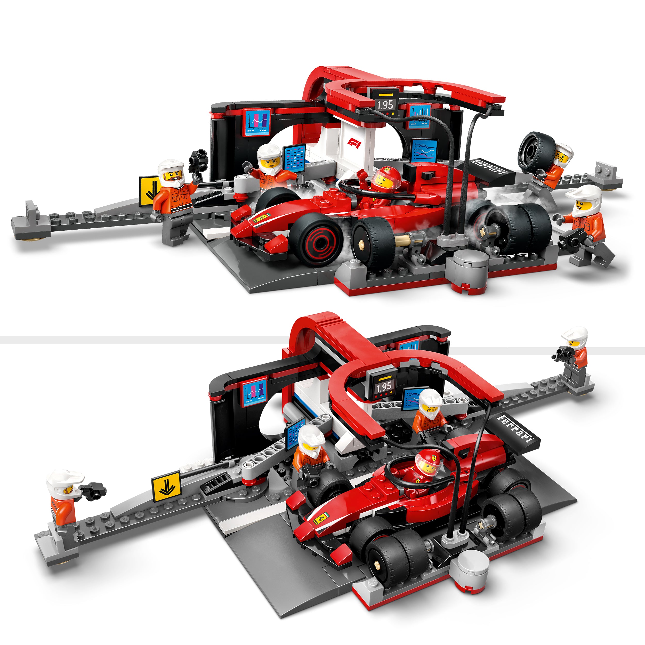 LEGO® 60443 F1® Pit Stop & Pit Crew with Ferrari Car