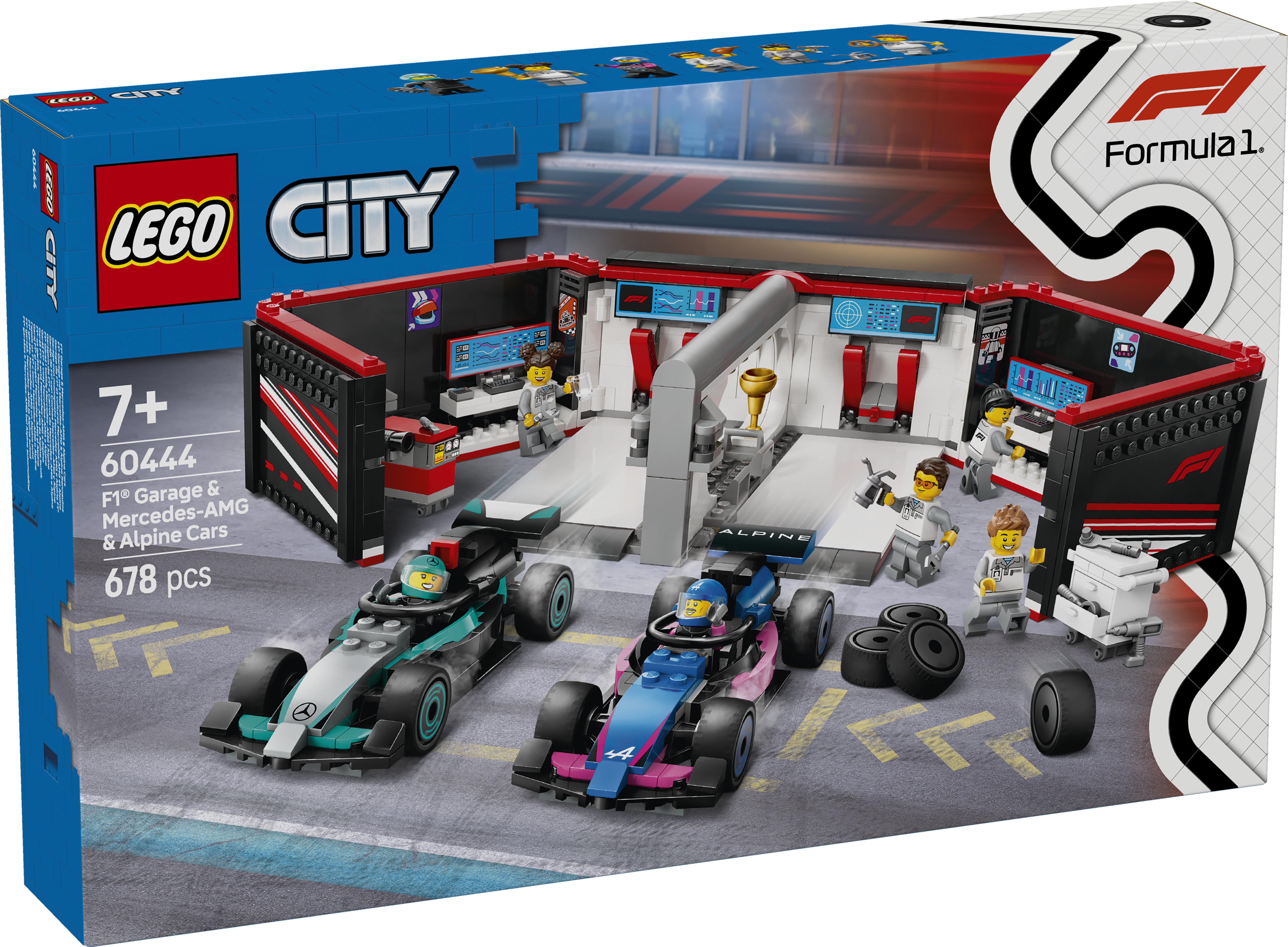 LEGO® 60444 F1® Garage & Mercedes-AMG & Alpine Cars