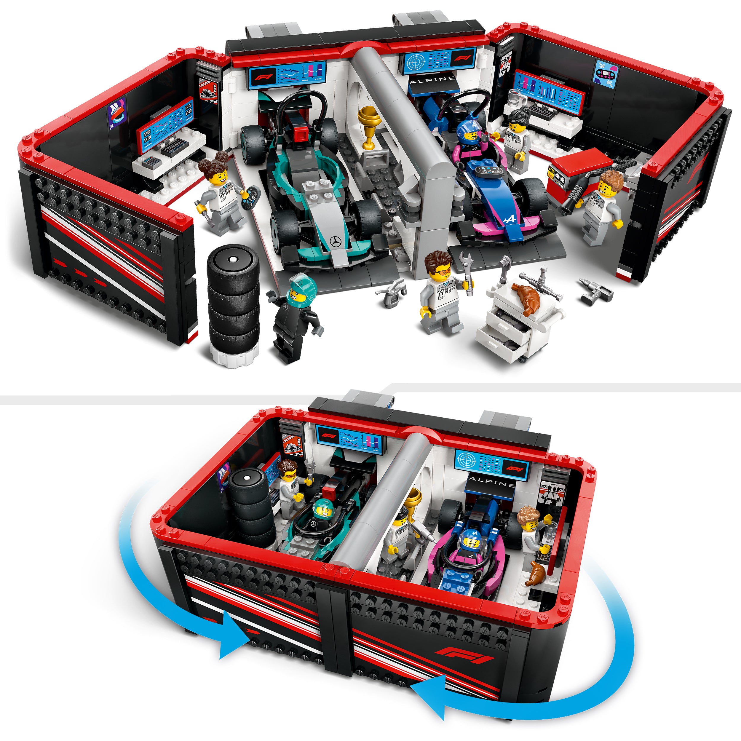 LEGO® 60444 F1® Garage & Mercedes-AMG & Alpine Cars