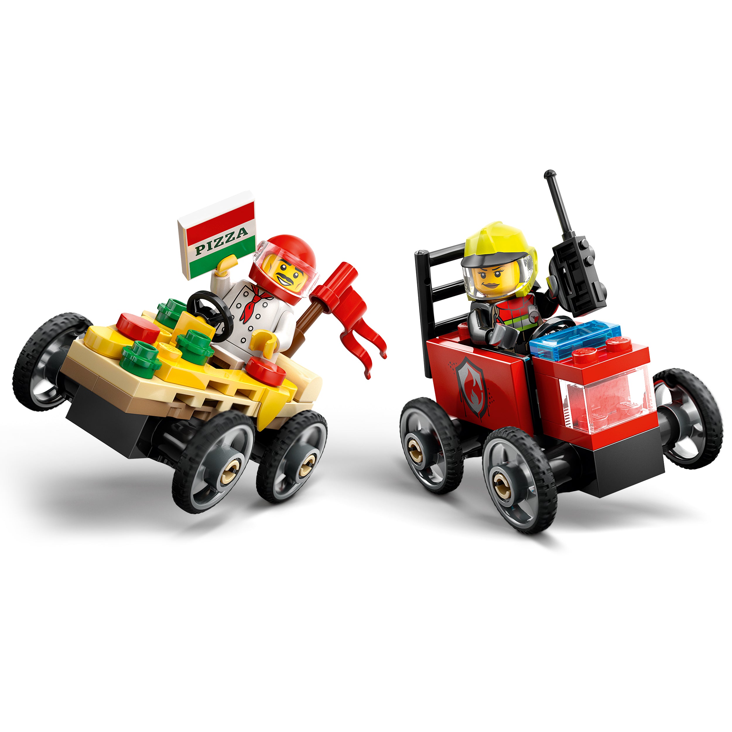 LEGO® 60458 Pizza vs. Fire Truck Race Car Pack