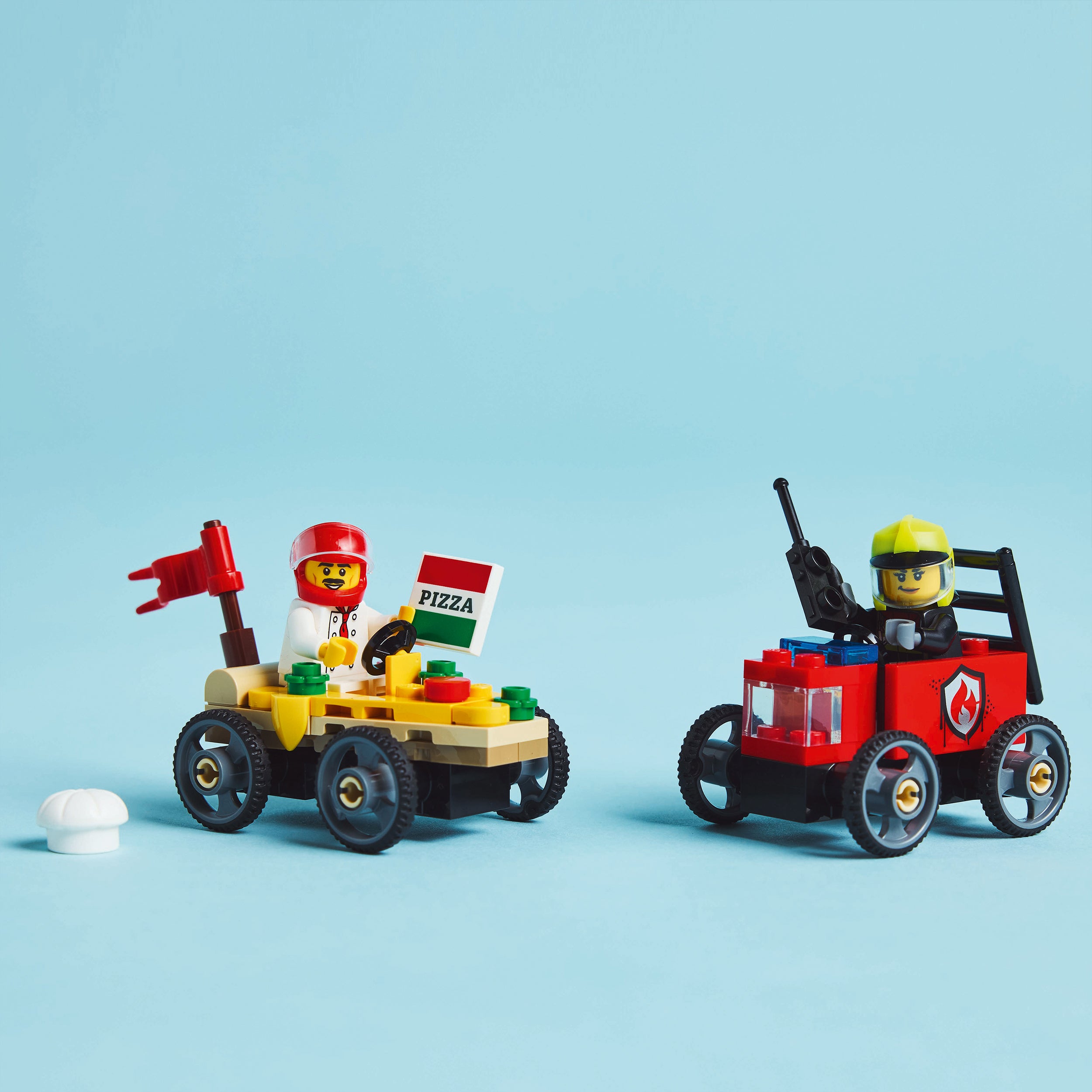 LEGO® 60458 Pizza vs. Fire Truck Race Car Pack