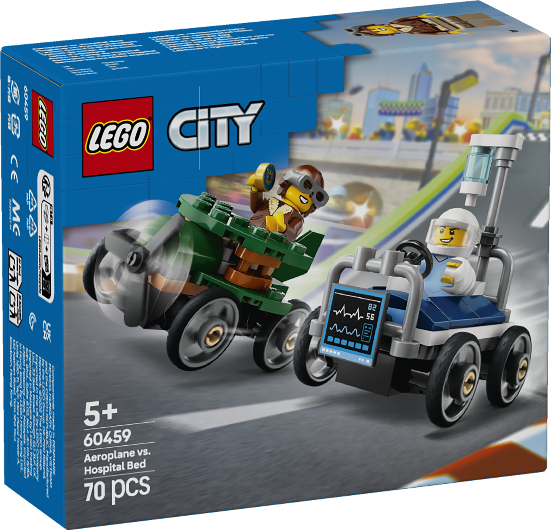 LEGO® 60459 Aeroplane vs. Hospital Bed Race Car Pack