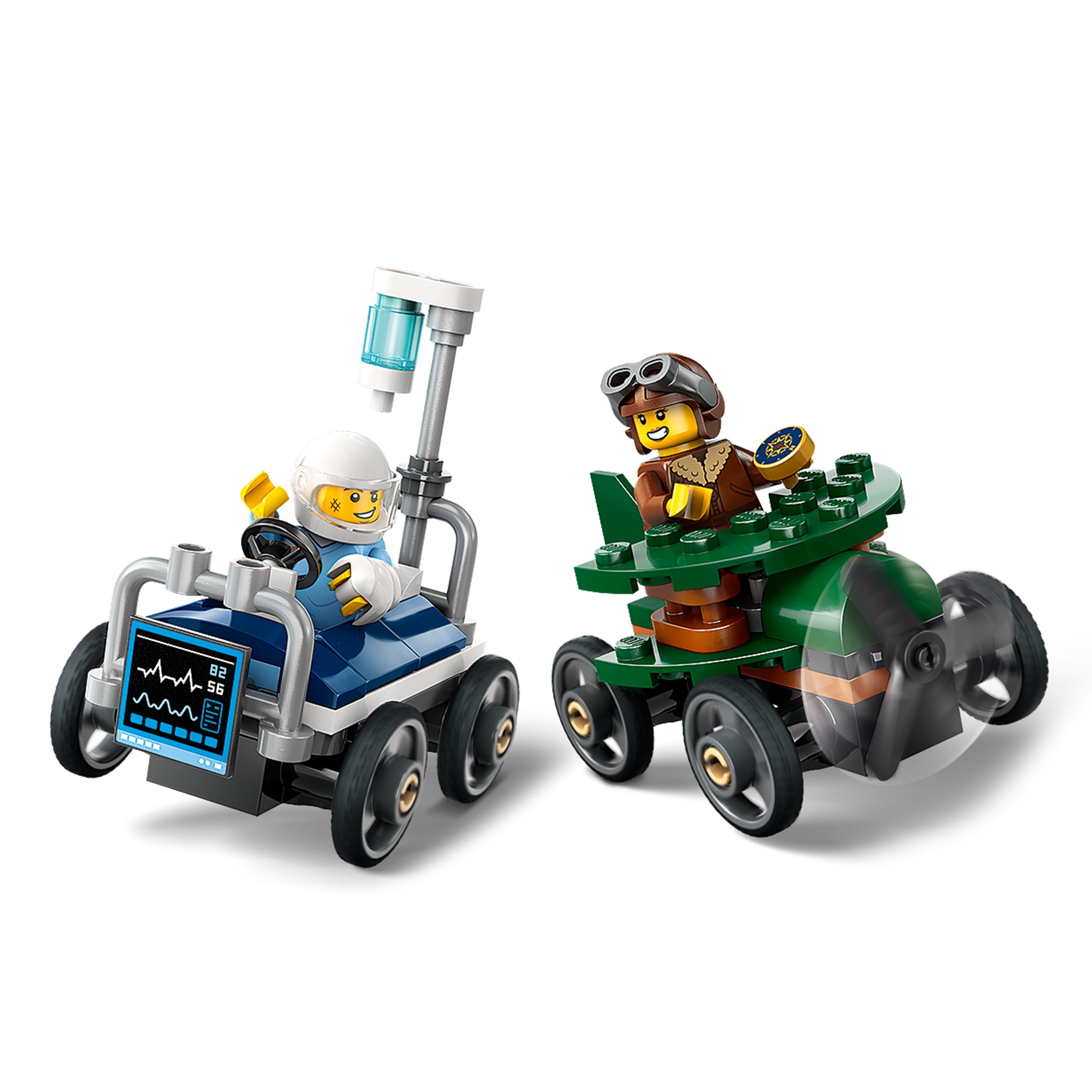 LEGO® 60459 Aeroplane vs. Hospital Bed Race Car Pack