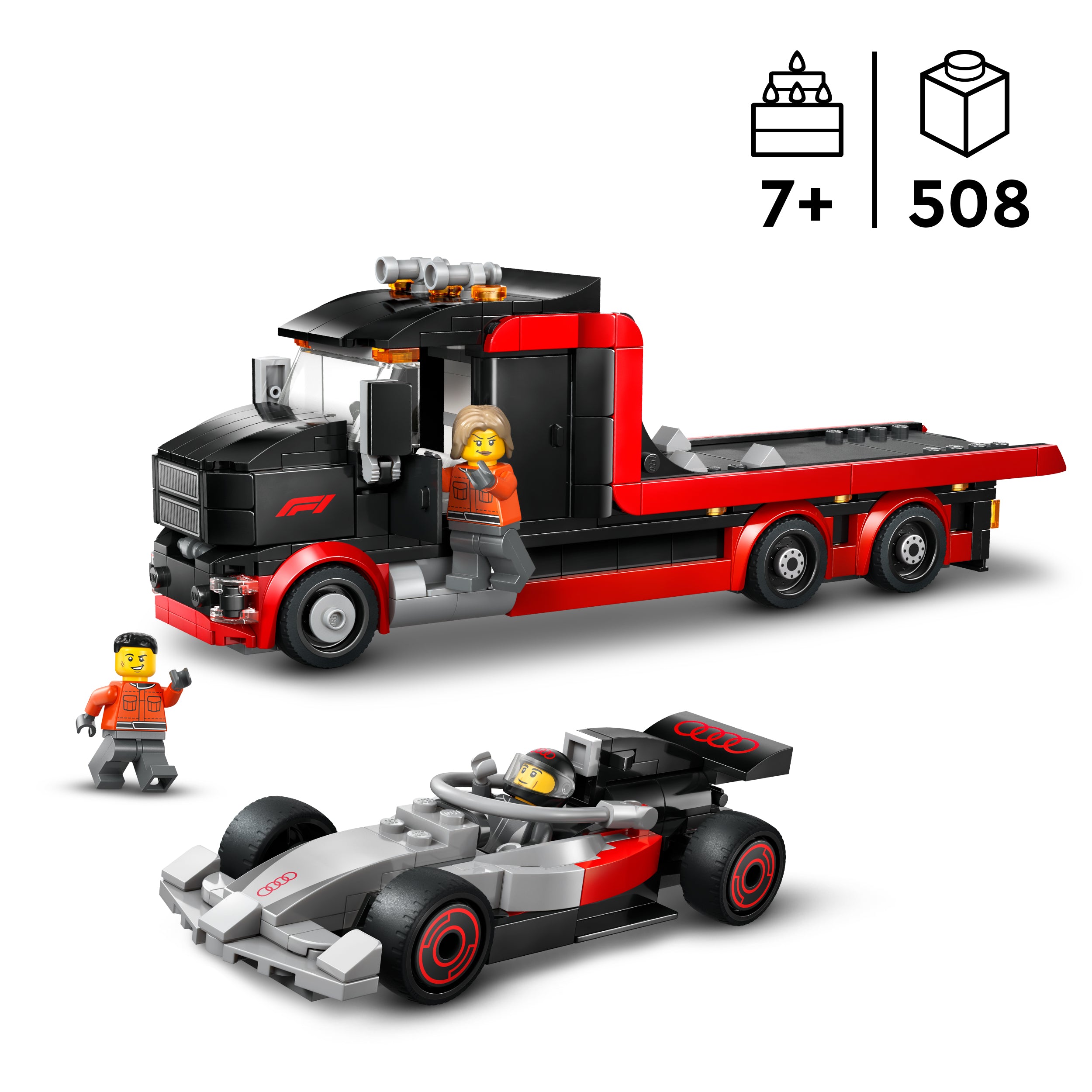 LEGO® 60493 F1® Display Truck with Audi F1® Race Car