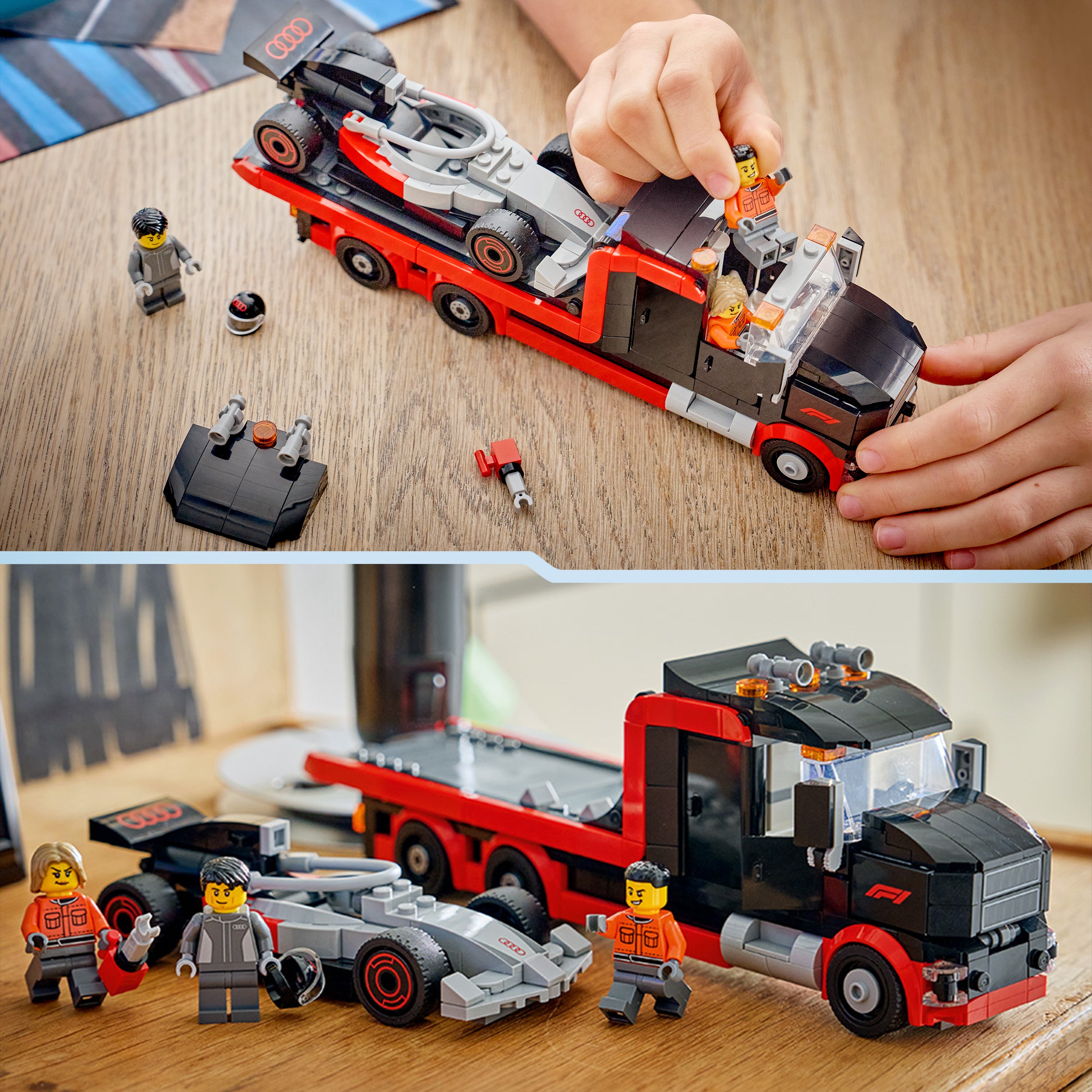 LEGO® 60493 F1® Display Truck with Audi F1® Race Car