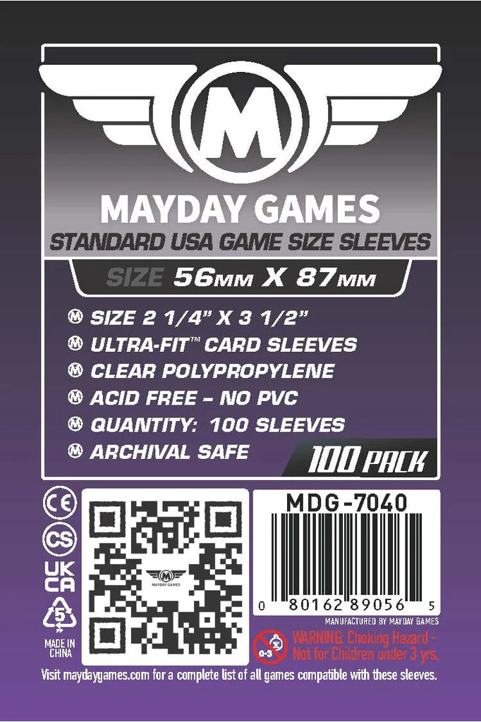 Mayday Standard USA Size Sleeves (56x87mm)