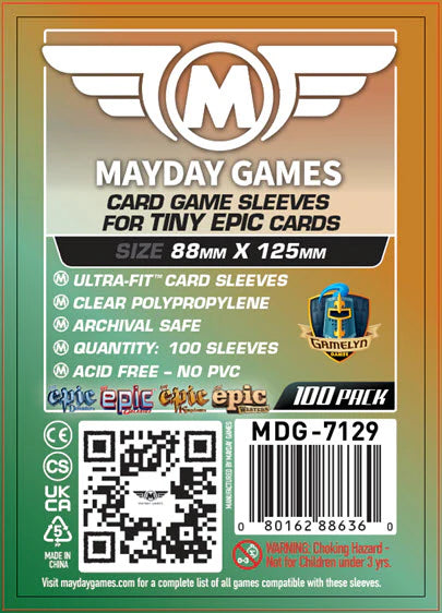 Mayday Tiny Epic Kingdoms Sleeves (88x125mm)