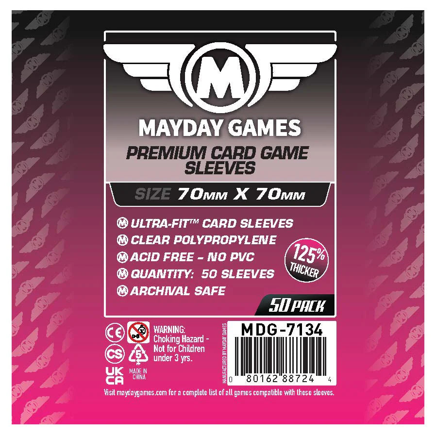 Mayday Premium Small Square Sleeves (70x70mm)