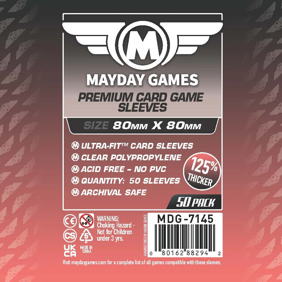 Mayday Premium Medium Square Sleeves (80x80mm)