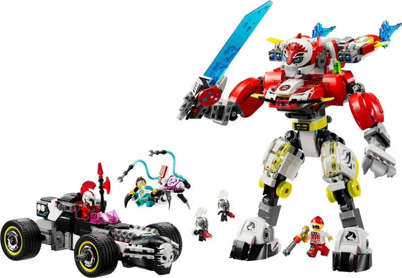 Cooper's Tiger Mech & Zero's Hot Rod Car (71497)