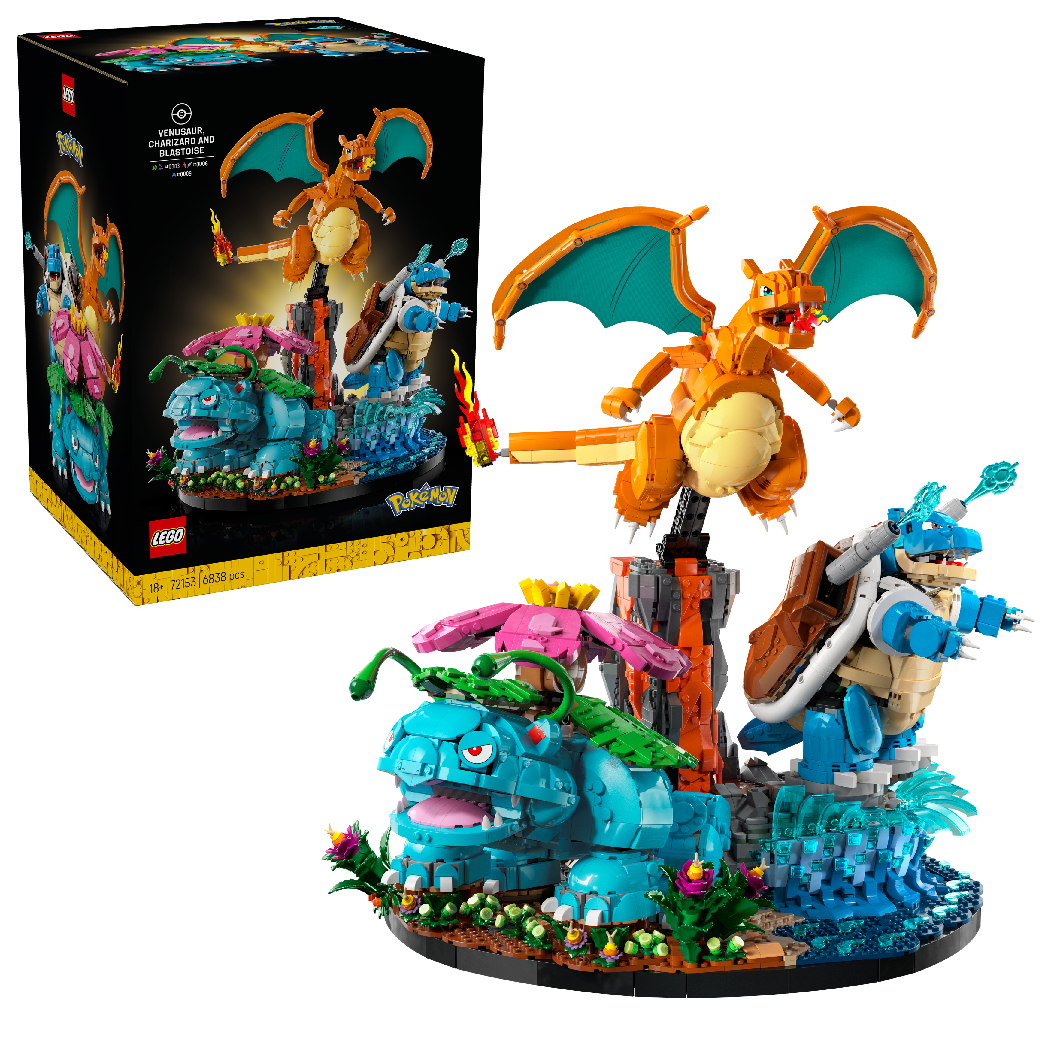 LEGO® 72153 Venusaur, Charizard and Blastoise