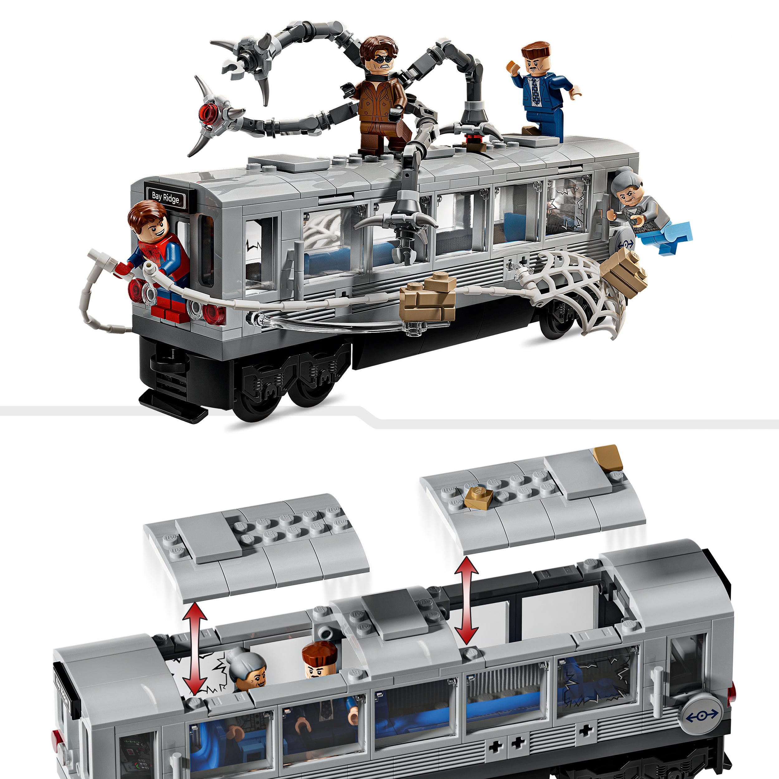 LEGO® 76321 Spider-Man vs. Doc Ock Subway Train Scene
