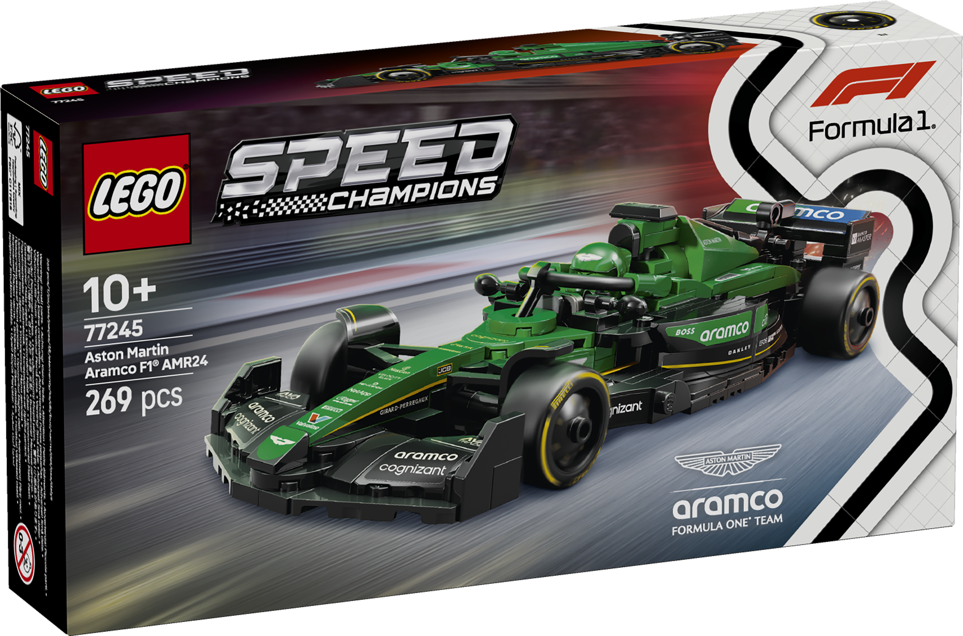 LEGO® 77245 Aston Martin Aramco F1® AMR24 Race Car
