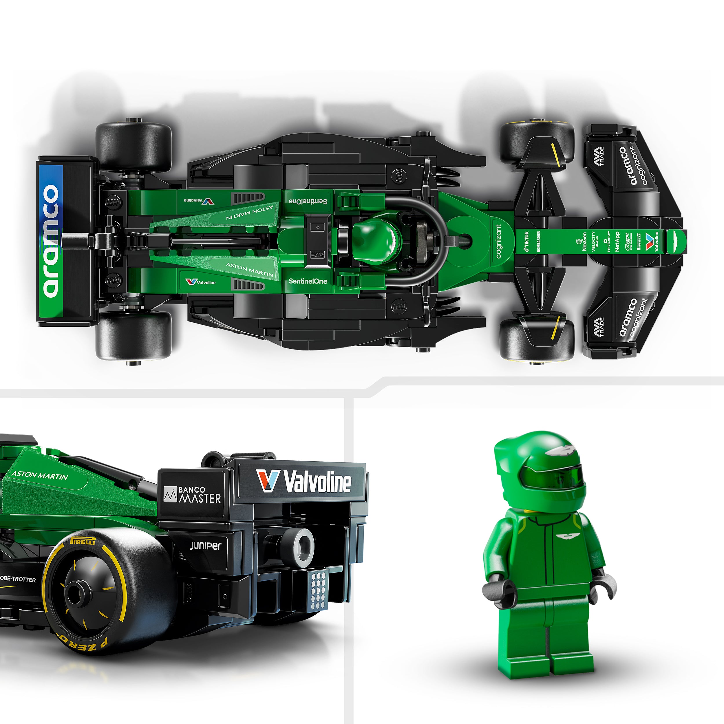 LEGO® 77245 Aston Martin Aramco F1® AMR24 Race Car