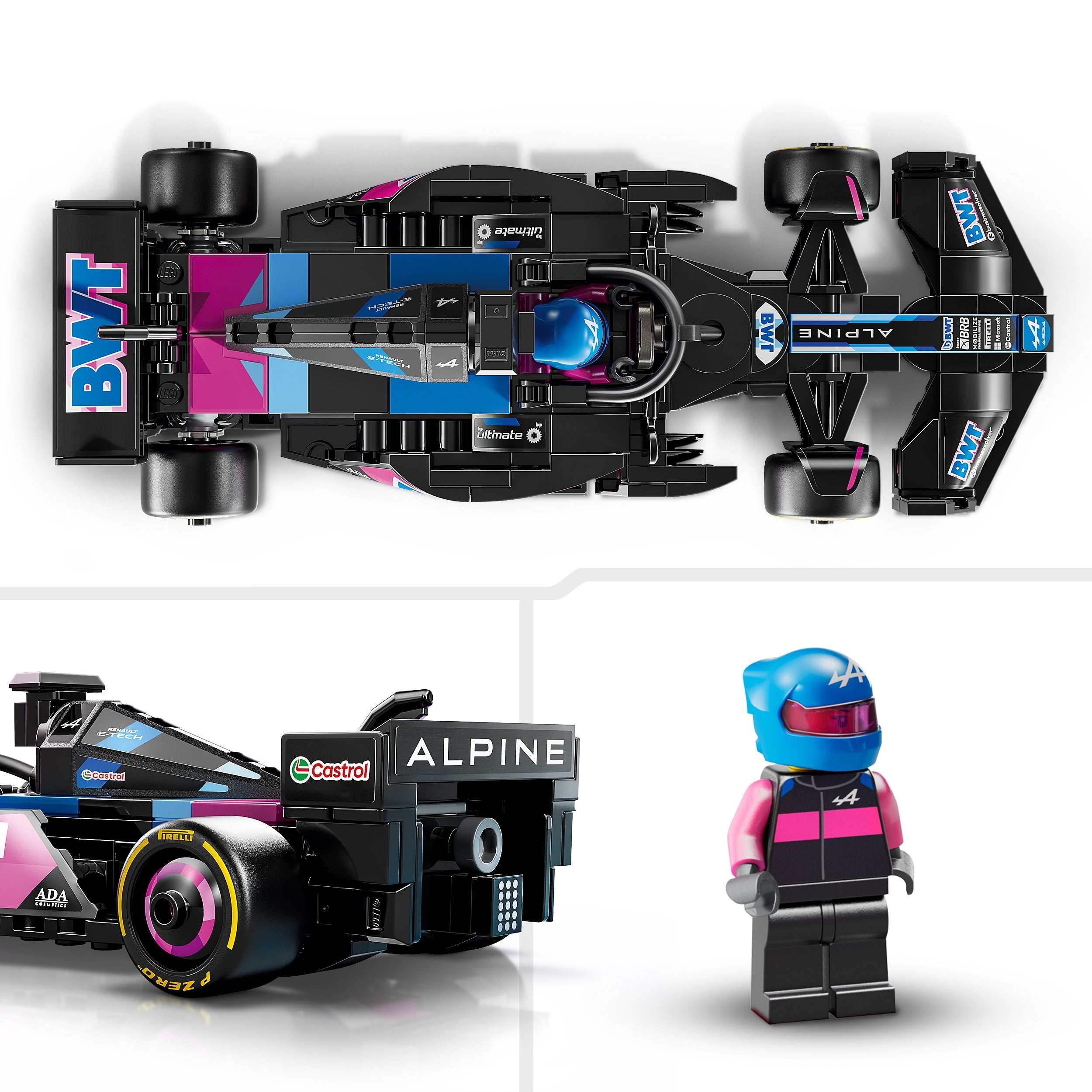 LEGO® 77248 BWT Alpine F1® Team A524 Race Car