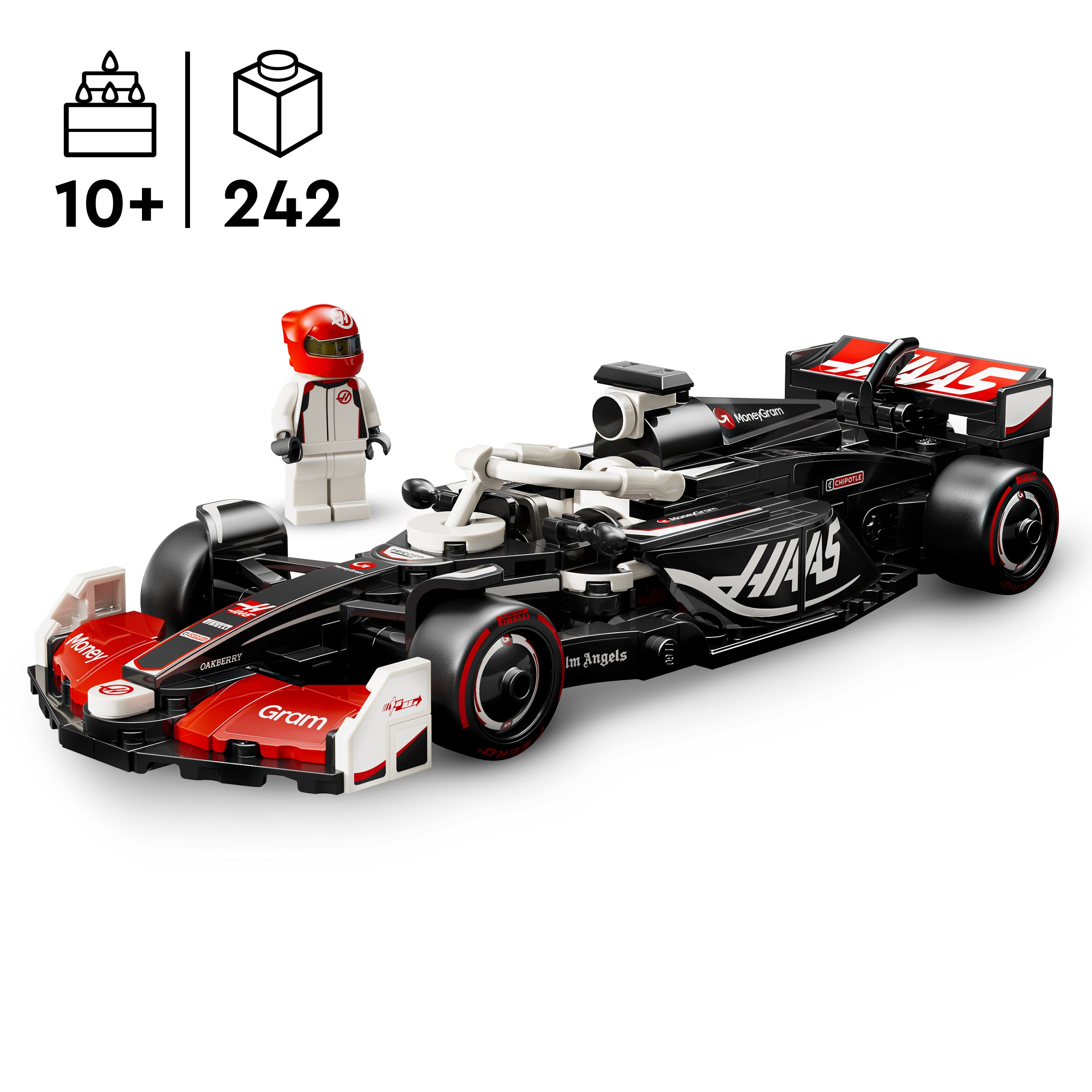 LEGO® 77250 MoneyGram Haas F1® Team VF-24 Race Car