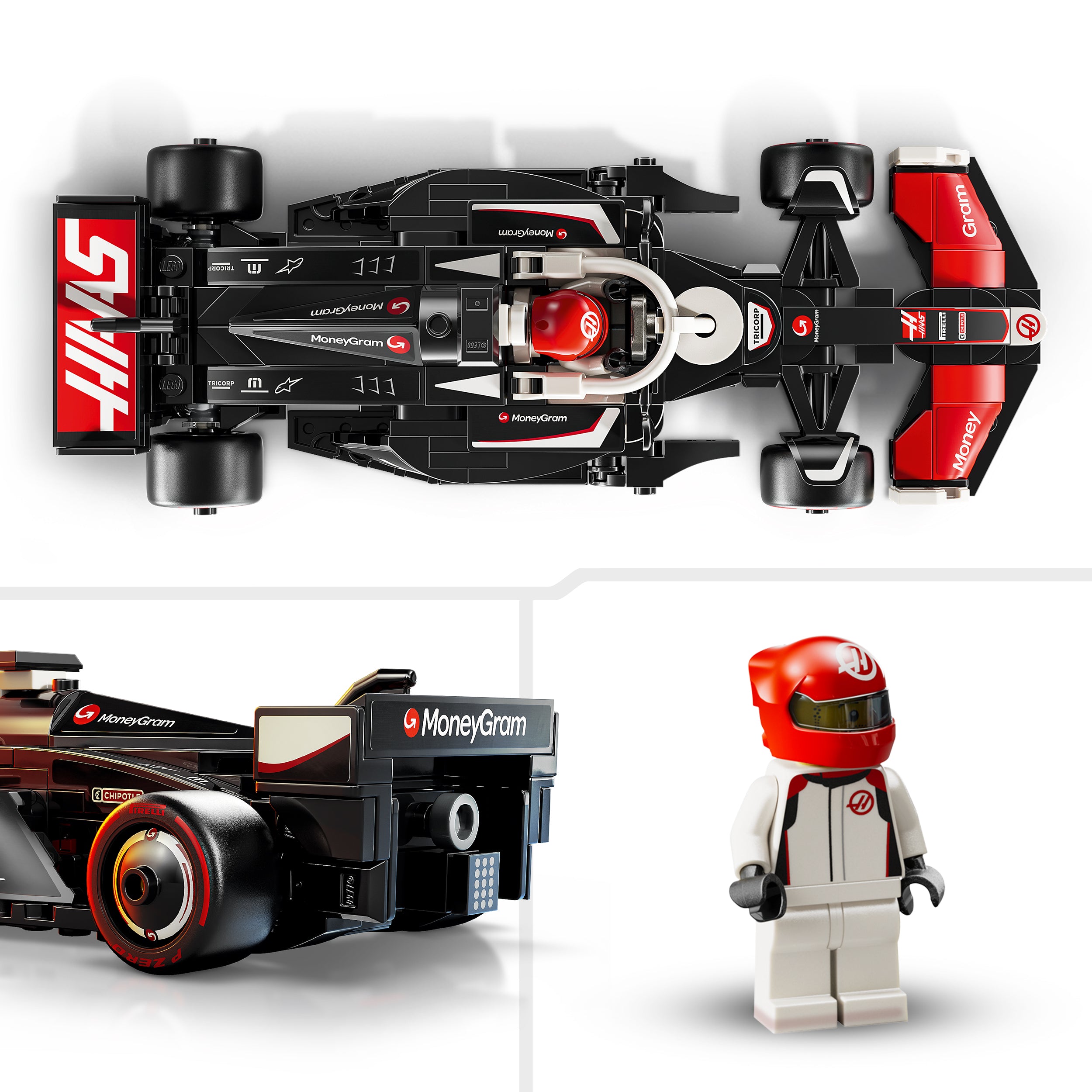 LEGO® 77250 MoneyGram Haas F1® Team VF-24 Race Car