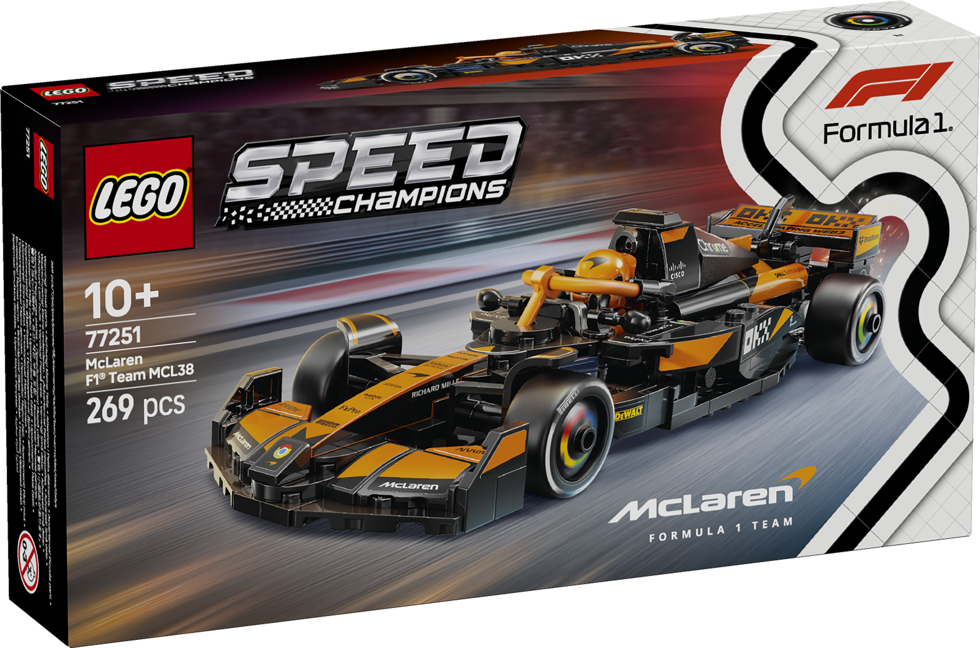 LEGO® 77251 McLaren F1® Team MCL38 Race Car