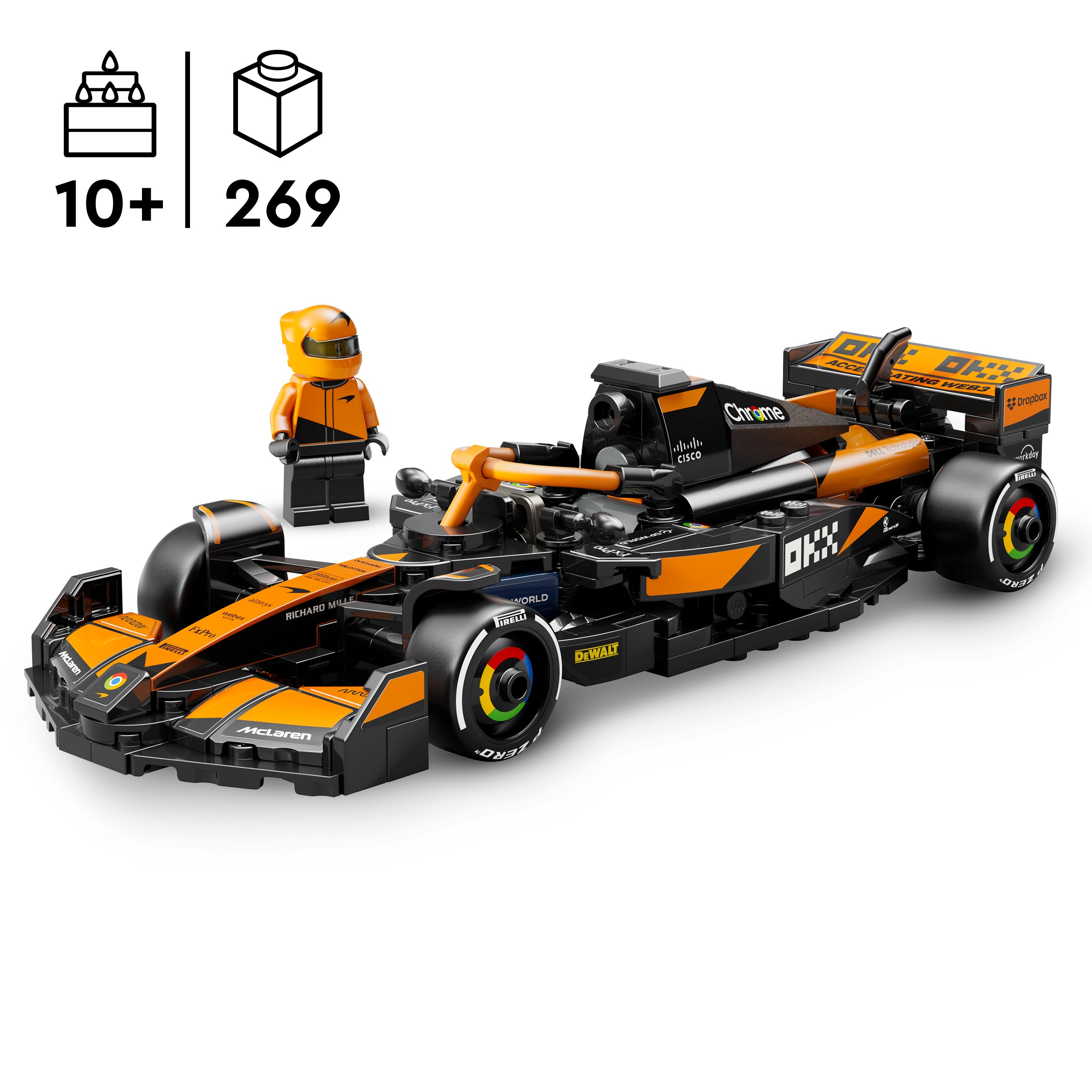 LEGO® 77251 McLaren F1® Team MCL38 Race Car