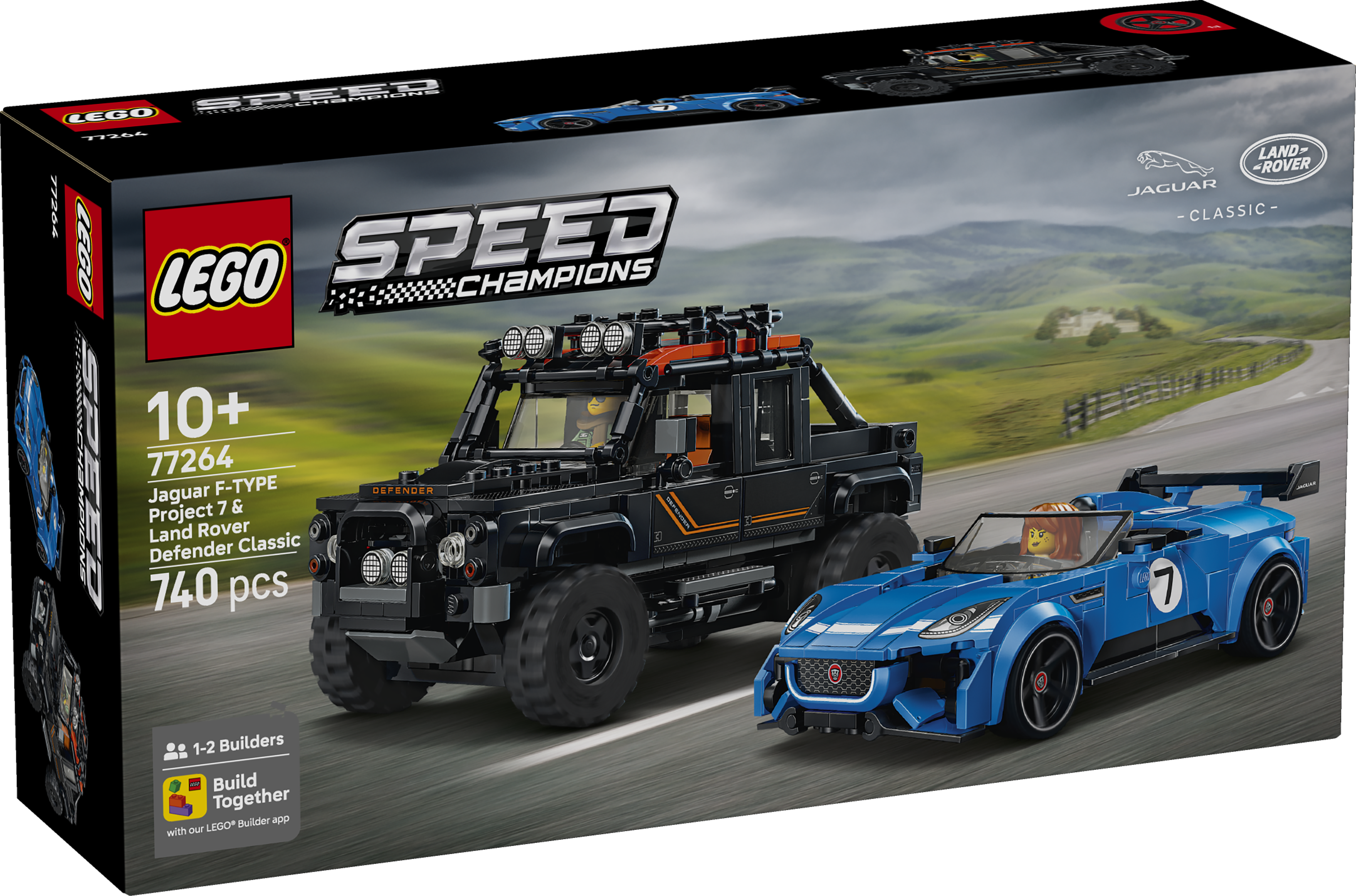 LEGO® 77264 Jaguar Project 7 & Land Rover Defender