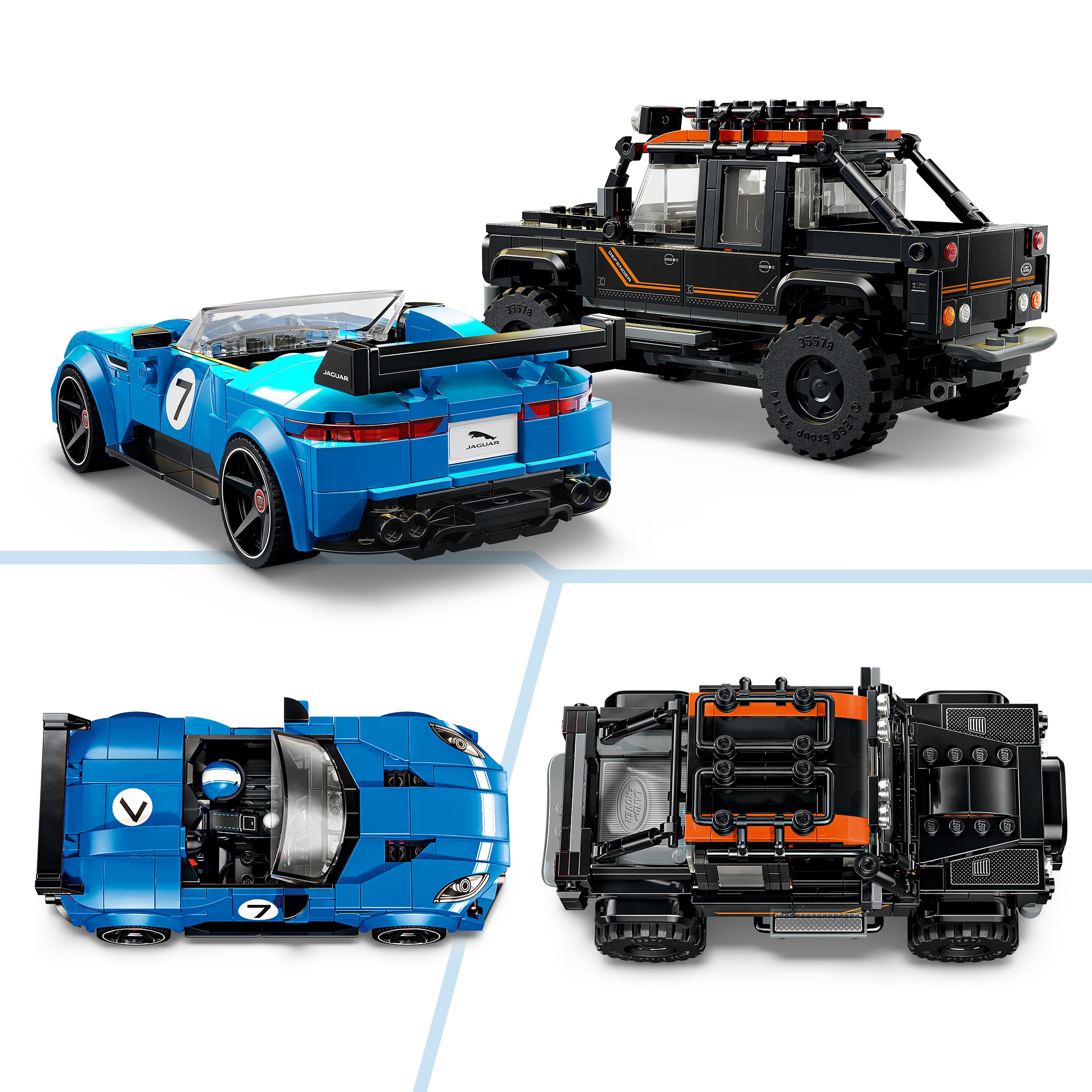 LEGO® 77264 Jaguar Project 7 & Land Rover Defender