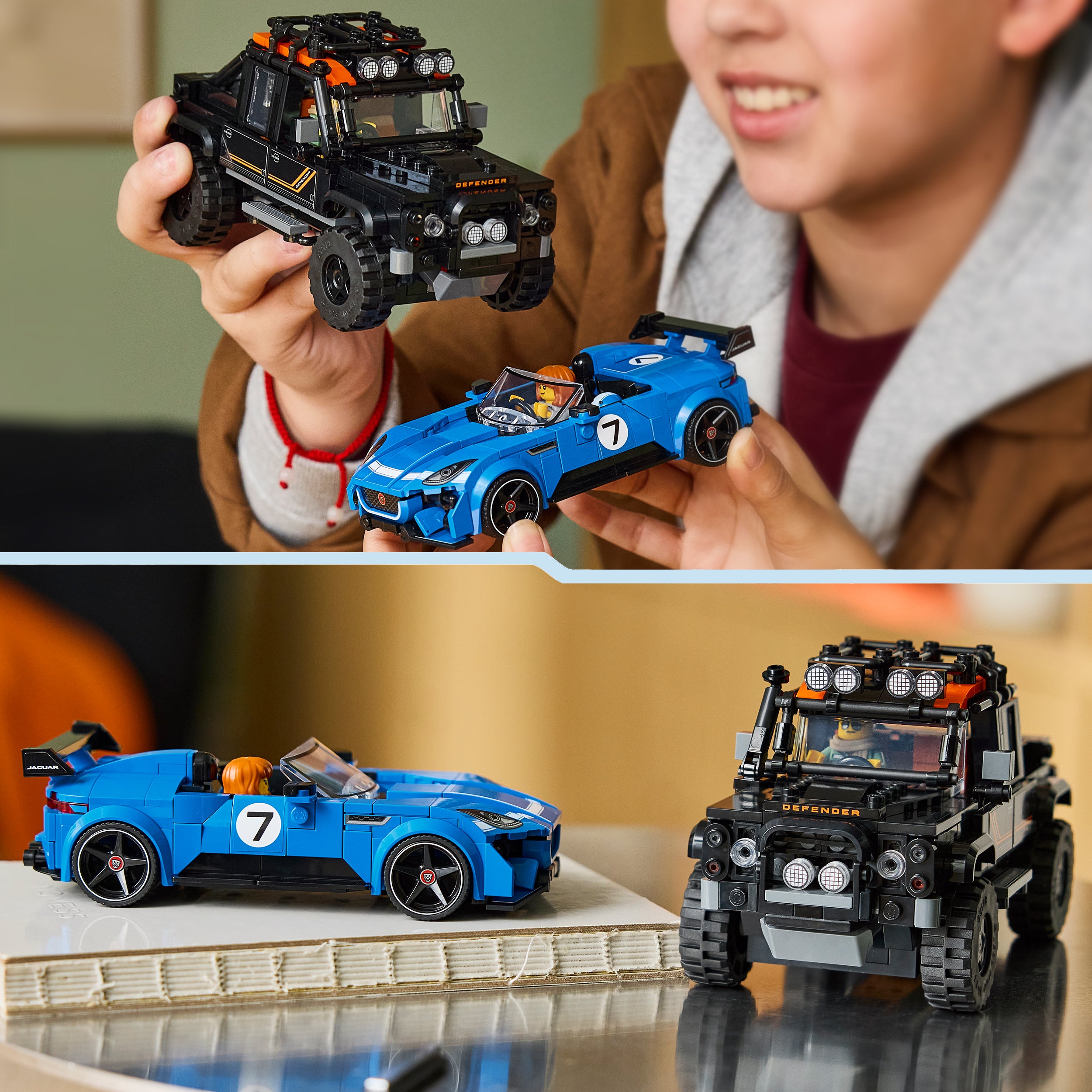 LEGO® 77264 Jaguar Project 7 & Land Rover Defender