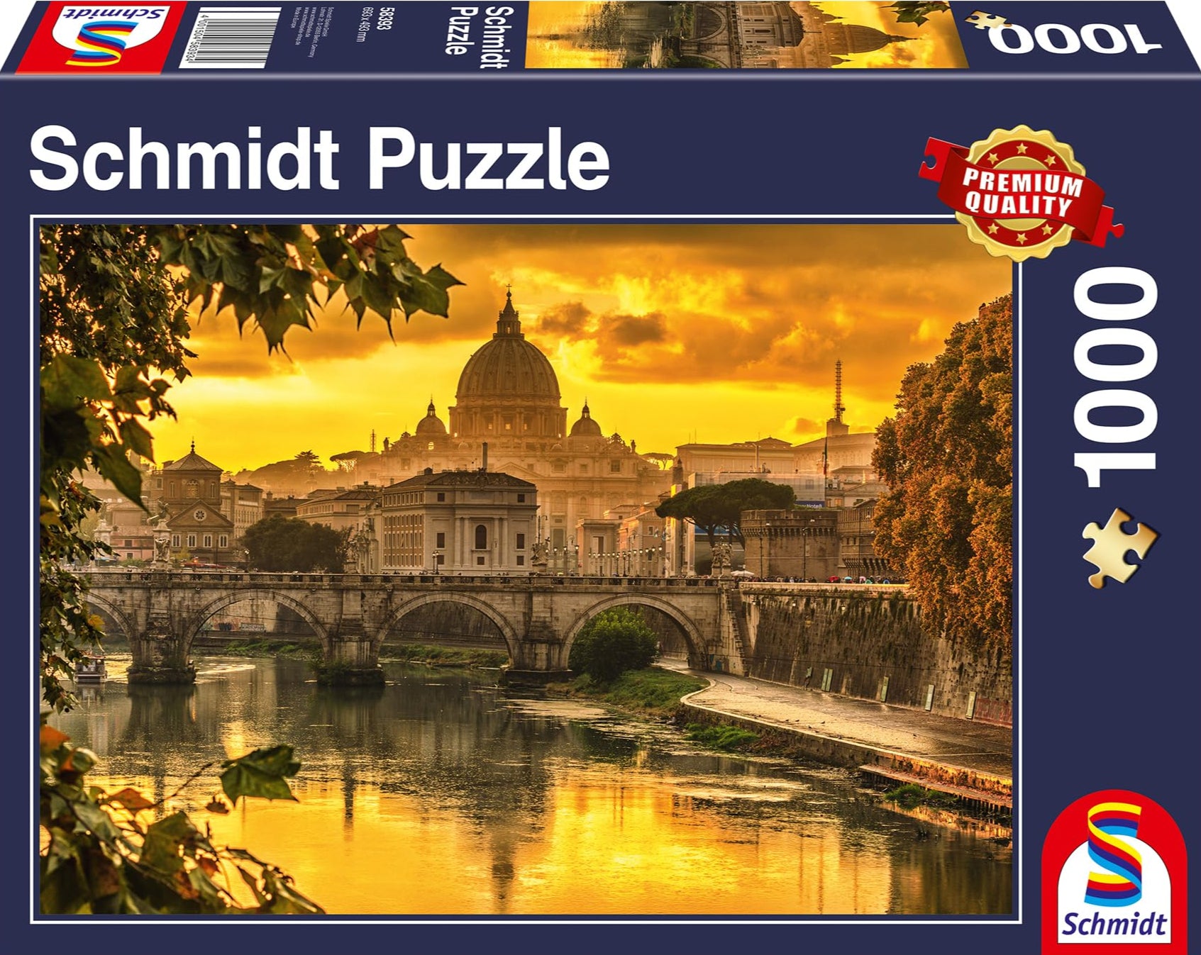 Puzzle 1000 Pcs - Rome: Golden light over Rome