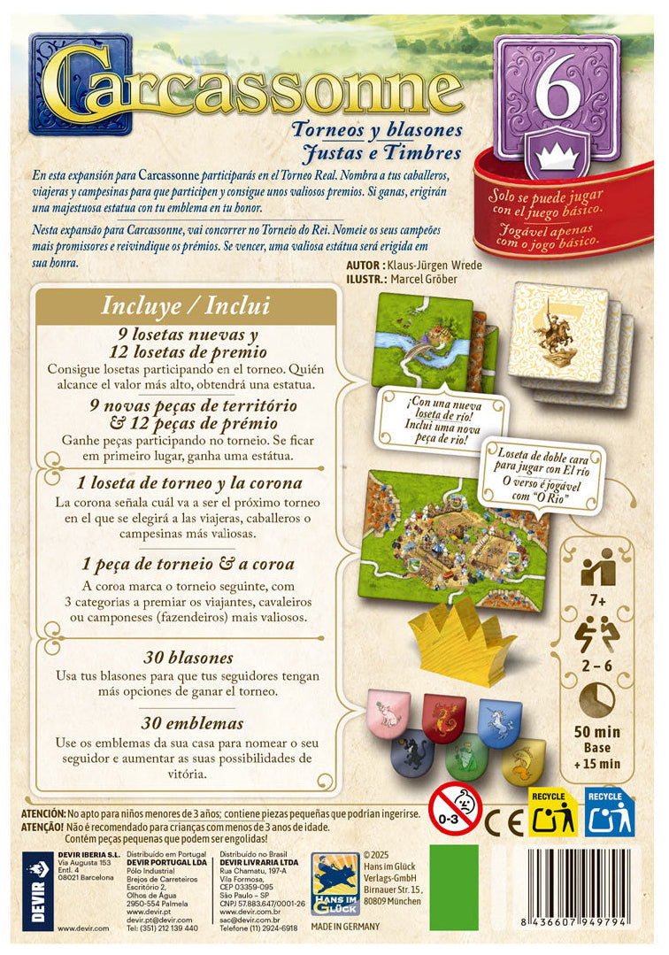 Carcassonne: Expansão 6 - Justas e Timbres