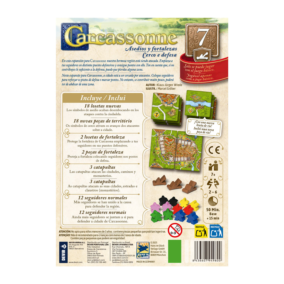 Carcassonne: Expansão 7 - Cerco e Defesa