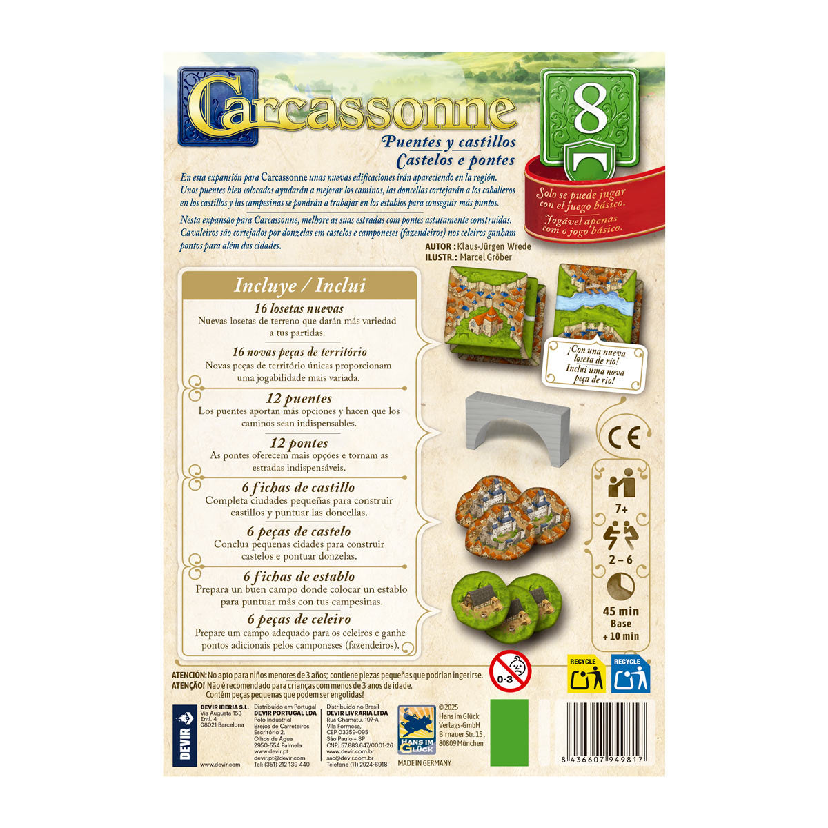 Carcassonne: Expansão 8 - Castelos e Pontes