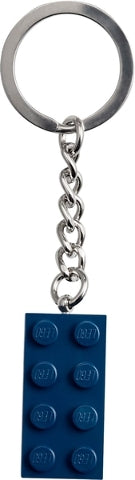 2 x 4 Brick - Dark Blue Key Chain (854237)