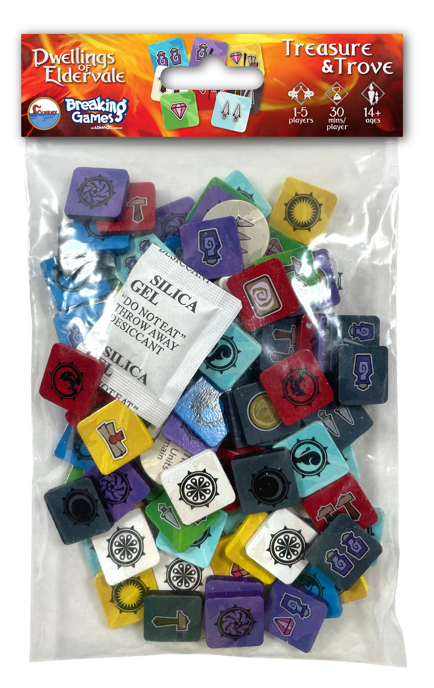 Dwellings of Eldervale: Wooden Treasure & Trove Tokens