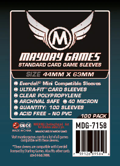 Mayday Everdell Mini Compatible Card Standard Sleeves (44x63mm)