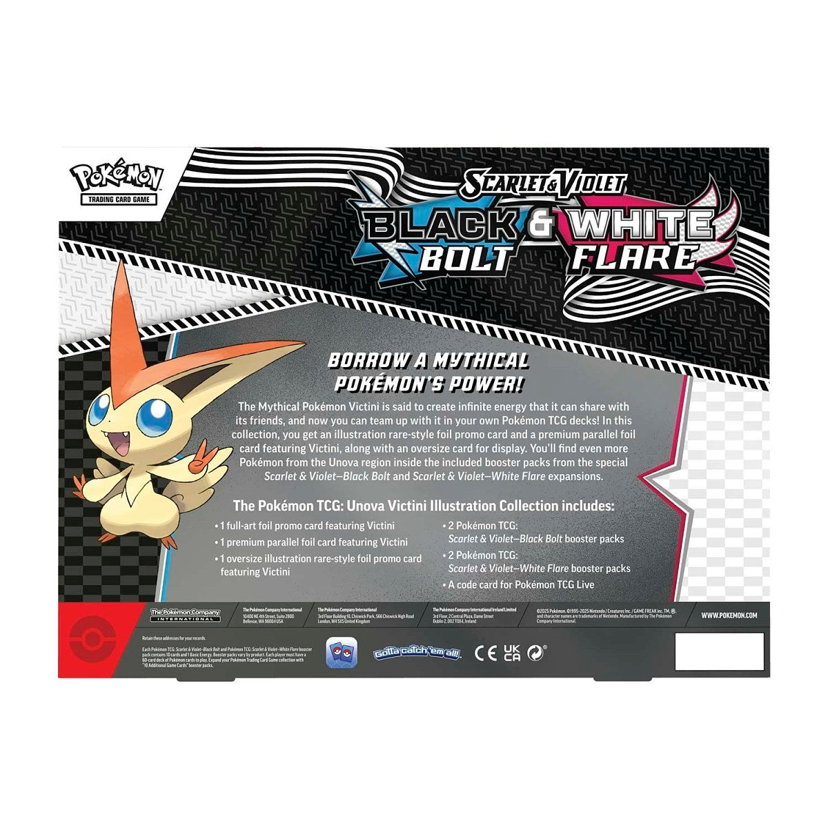 Pokémon Scarlet & Violet - Black Bolt & White Flare - Unova Victini Illustration Collection