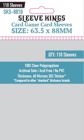 Sleeve Kings Card Game Card Sleeves (63.5x88mm)