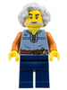Tapestry Weaver - Sand Blue Vest, Dark Blue Legs, Light Bluish Gray Wavy Hair (cas583)