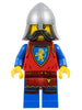 Lion Knight - Male, Flat Silver Neck-Protector, Black Moustache (Tower Guard) (cas589)