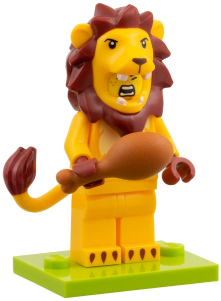 Lion Costume Fan, Series 28 (Complete Set with Stand and Accessories) (col28-11)