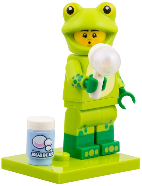 Frog Costume Fan, Series 28 (Complete Set with Stand and Accessories) (col28-5)