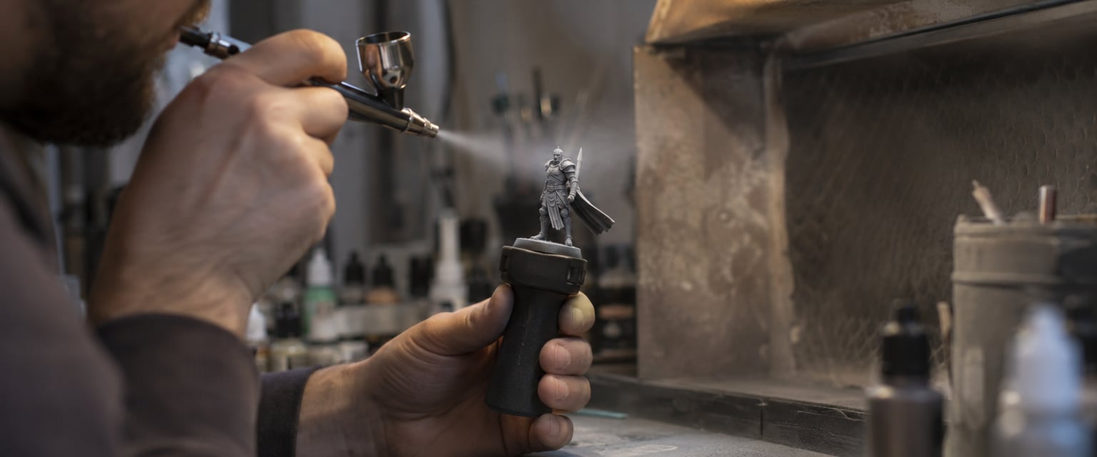 Airbrush header
