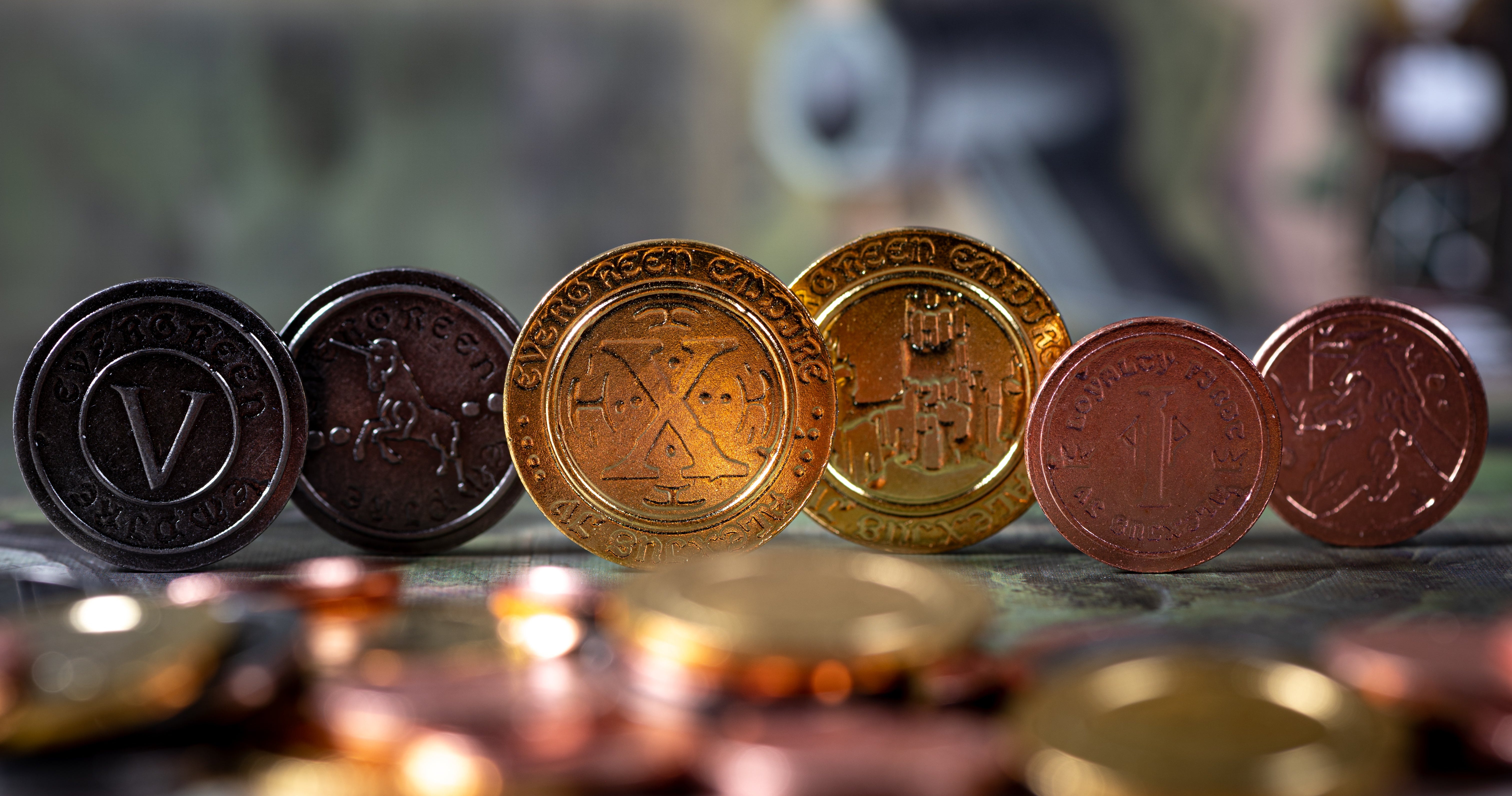 Medieval Metal Coins Set
