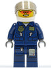 Forest Police - Helicopter Pilot, Dark Blue Flight Suit with Badge, Helmet (cty0267)
