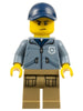 Mountain Police - Officer Male, Dark Blue Cap, Sand Blue Jacket (cty0883)
