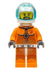 Astronaut - Male, Orange Spacesuit with Dark Bluish Gray Lines, Trans Light Blue Large Visor, Black Angular Beard (cty1063)