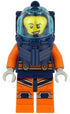 Deep Sea Diver - Male, Dark Blue Helmet, Lopsided Grin (cty1164)