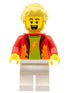 Dynamo Doug - Stuntz Announcer, Red Jacket over Lime Shirt, White Legs, Bright Light Yellow Spiked Hair (cty1325)