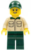 Park Worker, Male with Tan Shirt with Pockets, Dark Green Legs and Cap (cty1353)