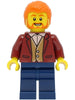 Car Driver - Male, Dark Red Suit Jacket, Dark Blue Legs, Orange Hair (cty1468)